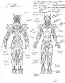 The technical readout of Kenichiro's armor