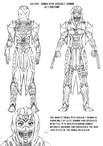 Lillith's "Shoga-Ryu Assault Armor" Alt Costume.